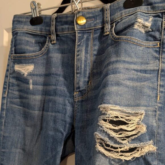 American Eagle Distressed High Waist Skinny Jeans - Picture 2 of 7